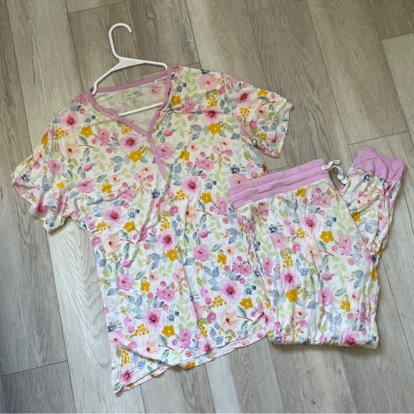 Little Sleepies Other - Little Sleepies Bamboo Bella Blooms Floral Pajama Set Pink (Medium) loungewear